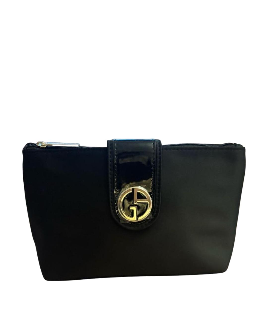 GIORGIO ARMANI Черная тканевая косметичка, фото 1