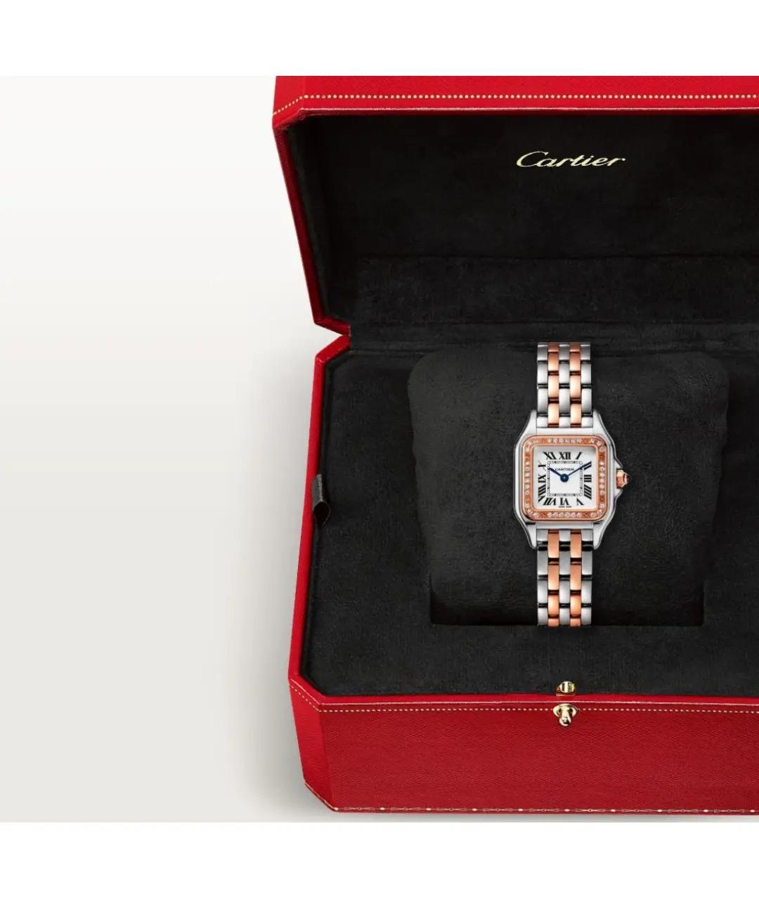 CARTIER Серебряные часы из розового золота, фото 2