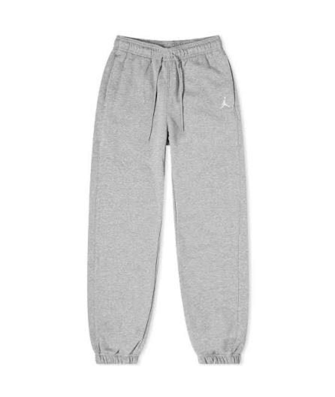 NIKE Серые хлопковые спортивные брюки и шорты, фото 3