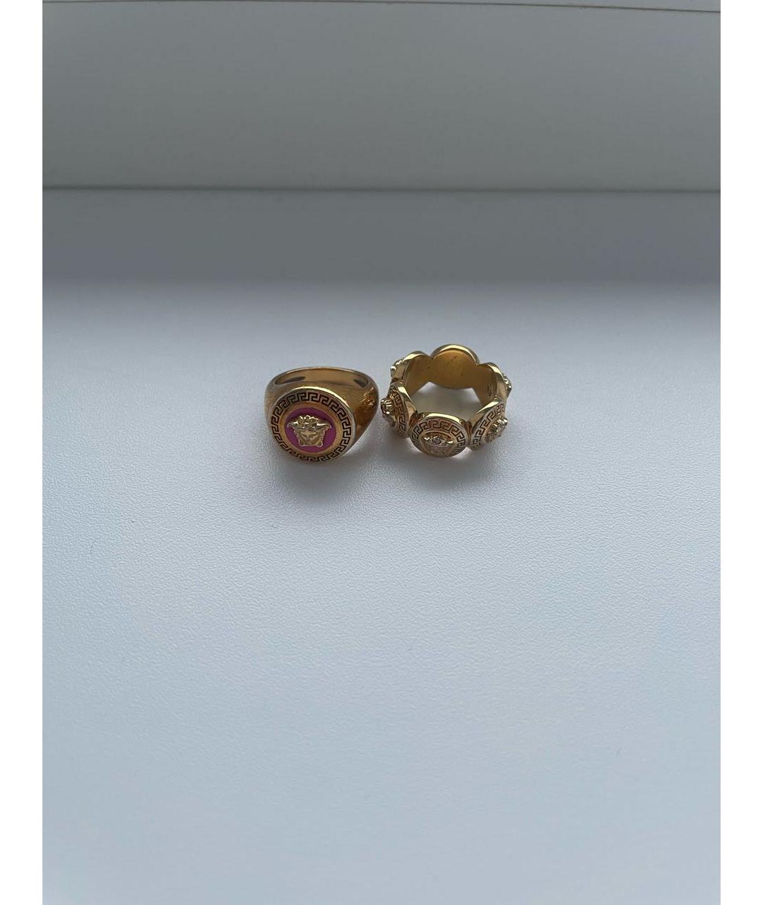 VERSACE Золотое латунное кольцо, фото 7