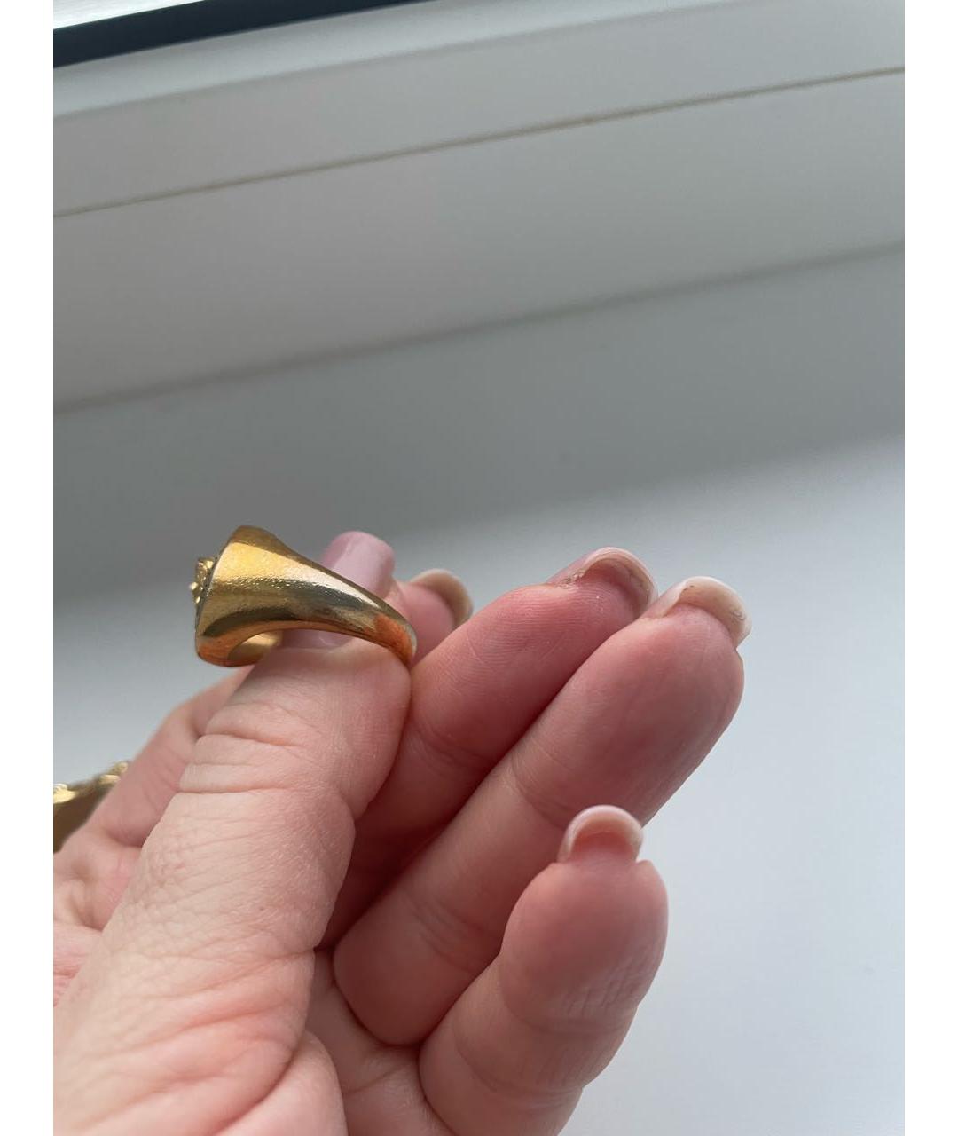 VERSACE Золотое латунное кольцо, фото 6