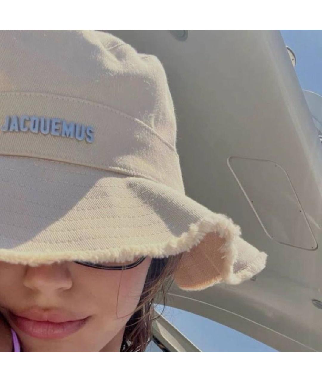 JACQUEMUS Бежевая хлопковая панама, фото 2