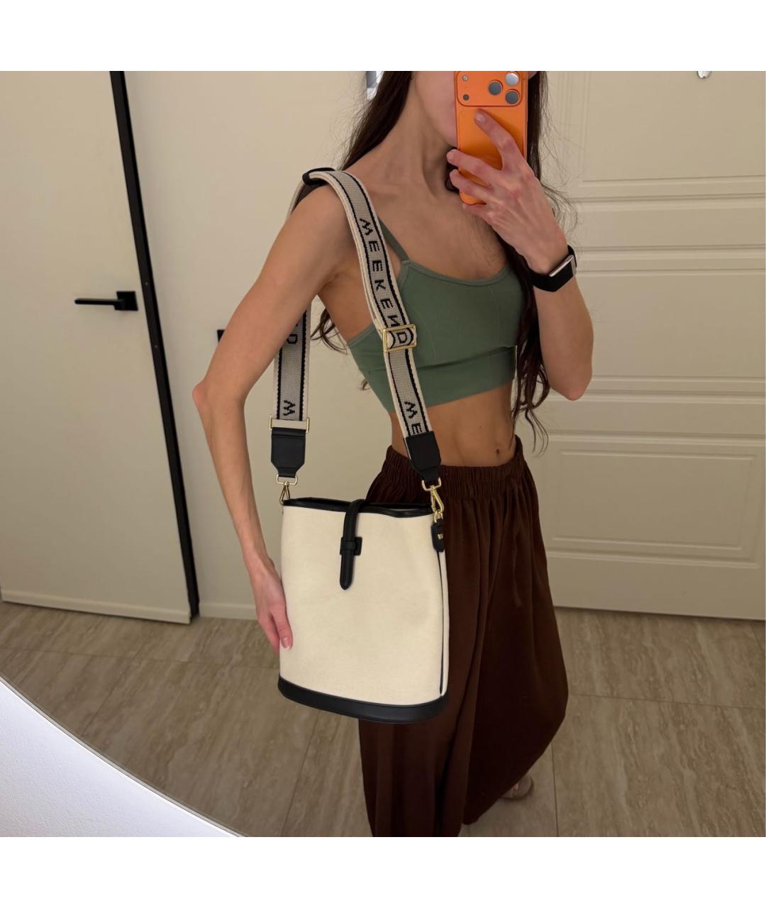 WEEKEND MAX MARA Бежевая сумка через плечо, фото 8