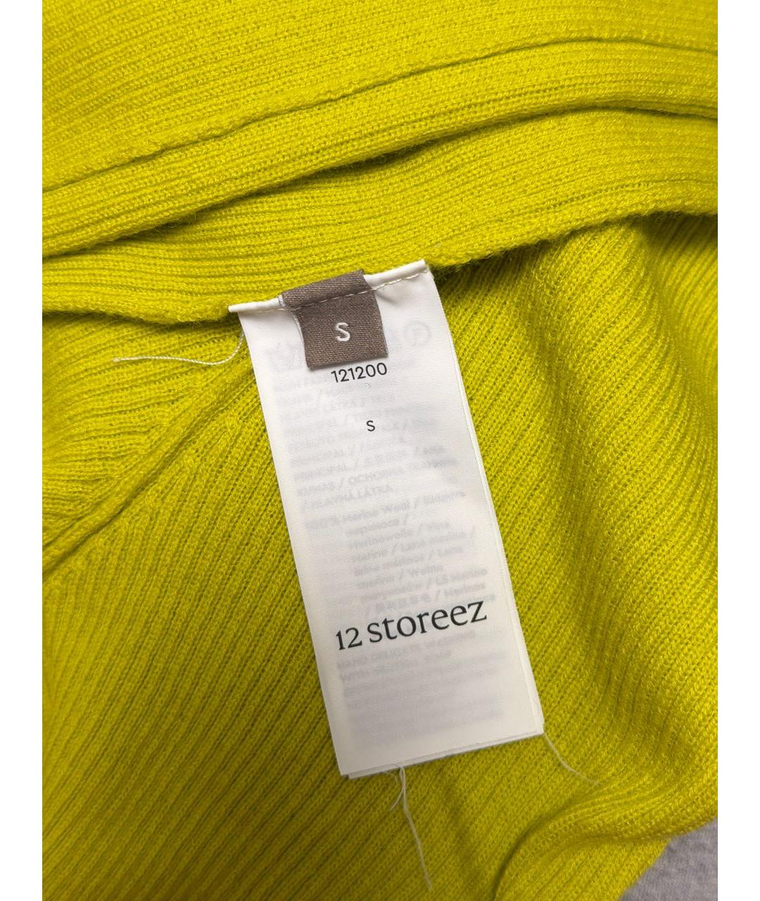 12 STOREEZ Желтый шерстяной джемпер / свитер, фото 3