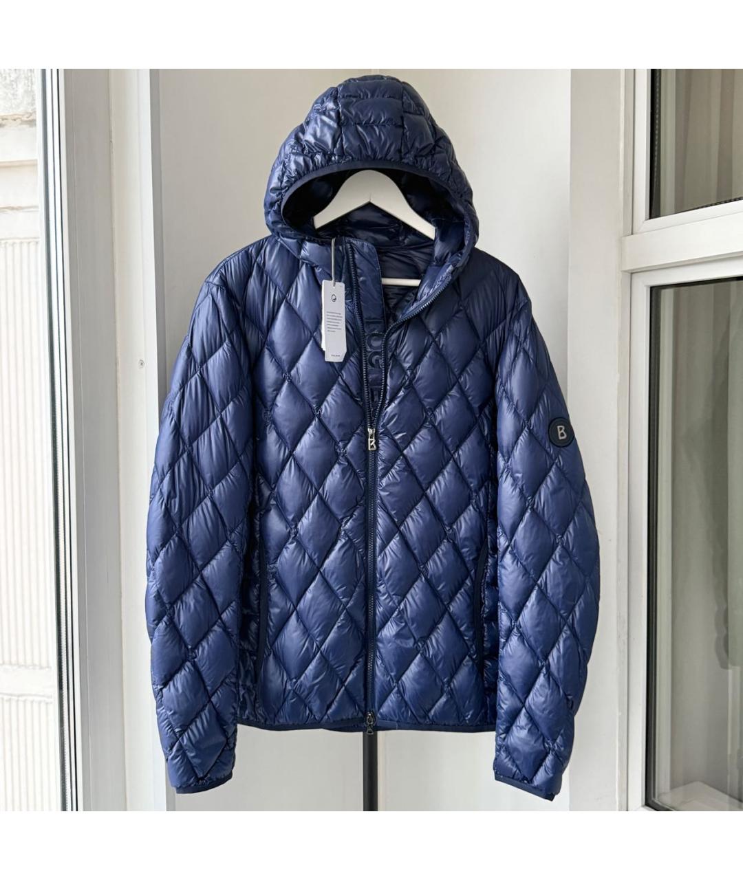 BOGNER Темно-синяя полиамидовая куртка, фото 9