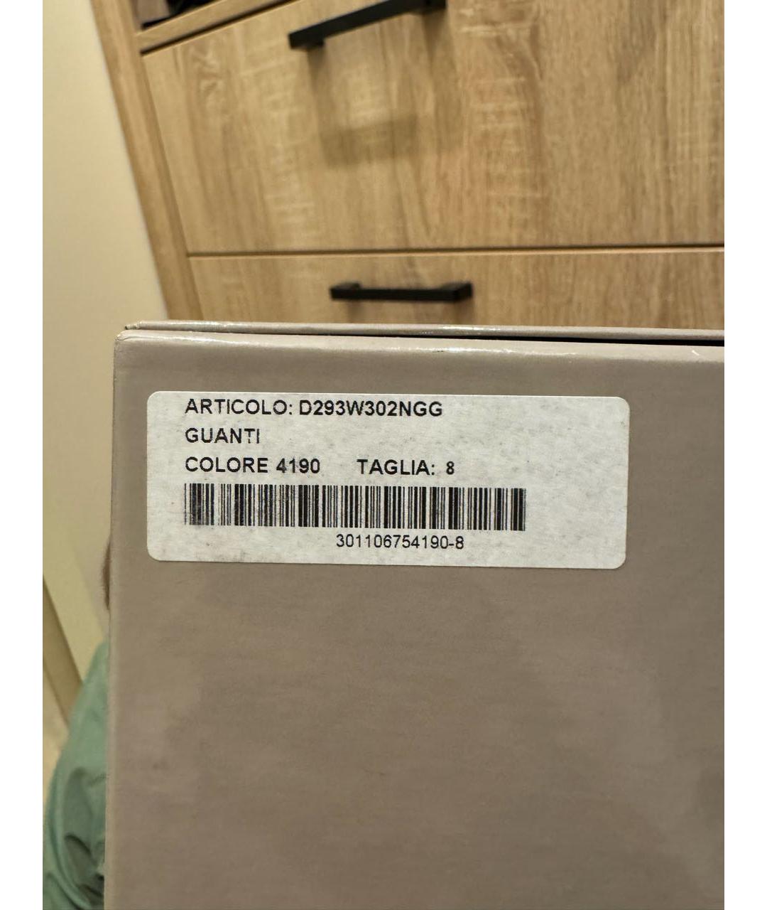 ERMANNO SCERVINO Черные кожаные перчатки, фото 2