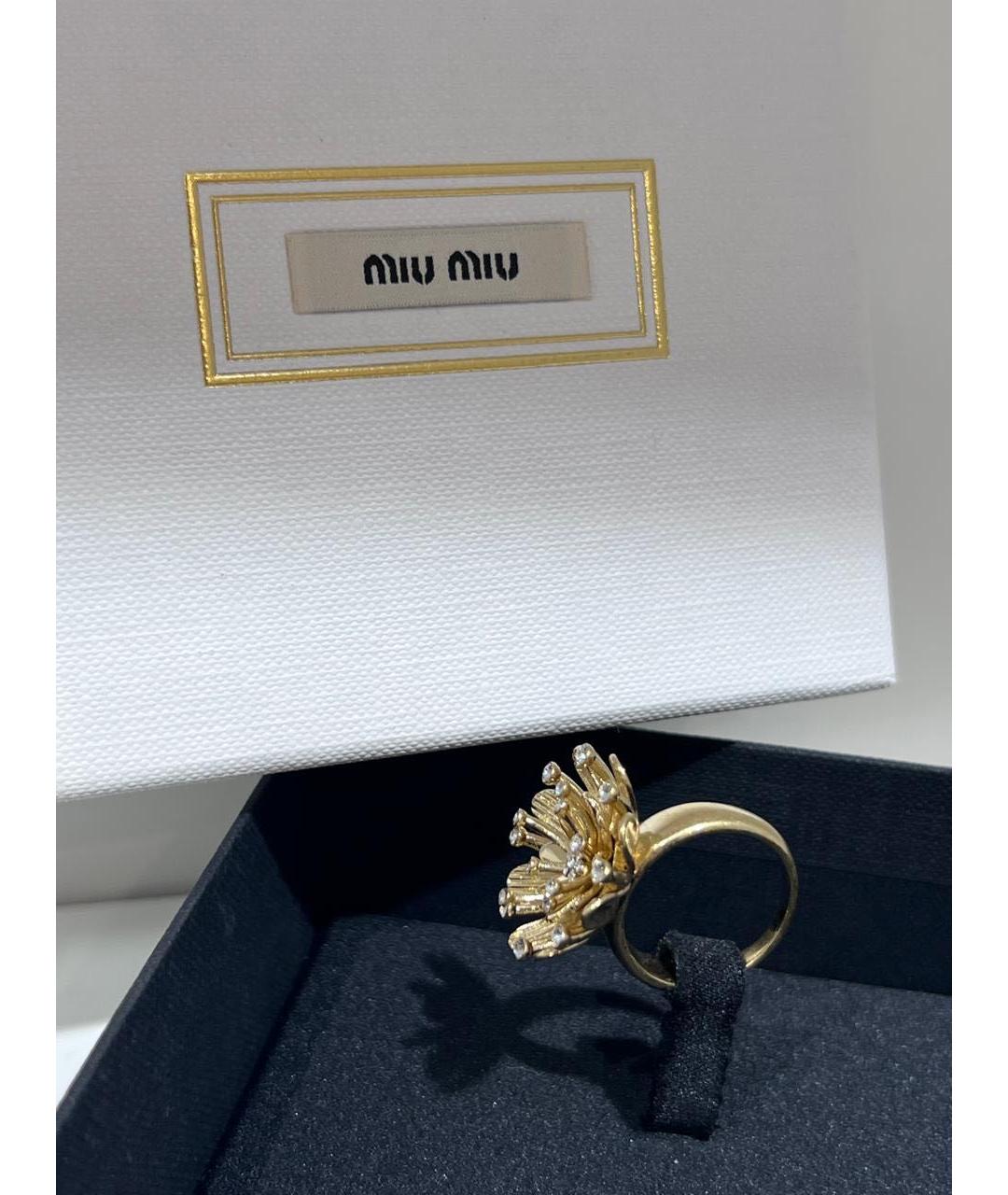MIU MIU Золотое кольцо, фото 2