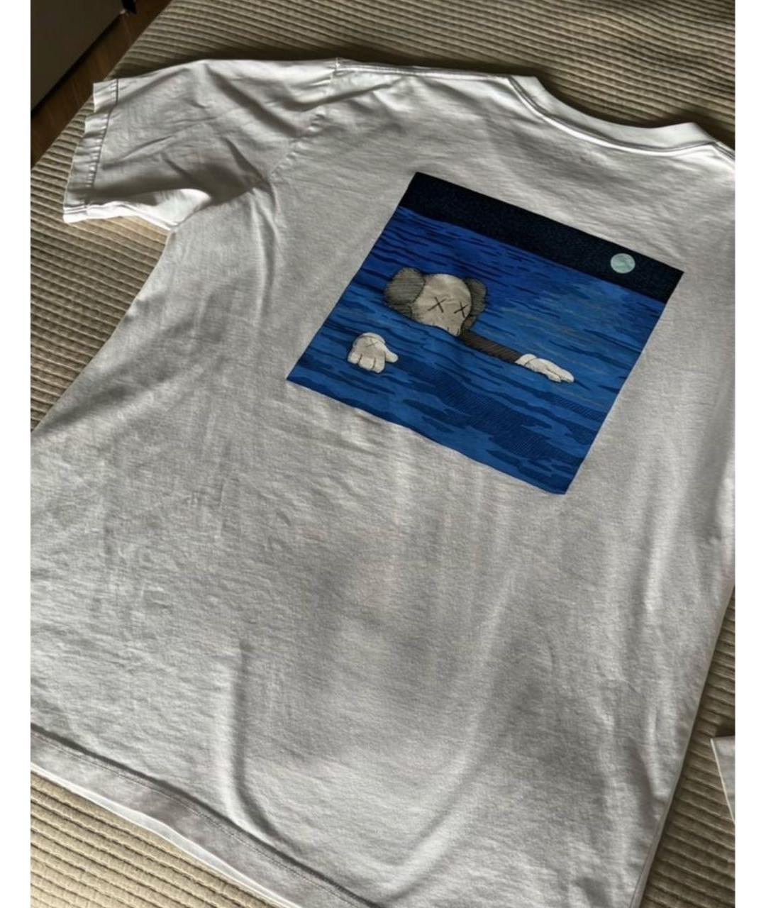 KAWS Белая хлопковая футболка, фото 2