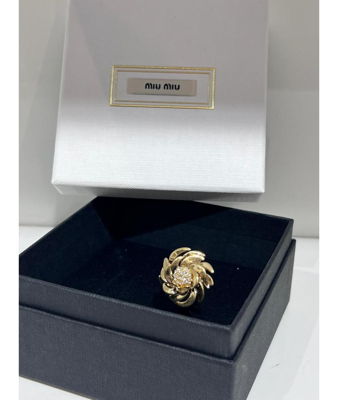 MIU MIU Золотое кольцо, фото 2