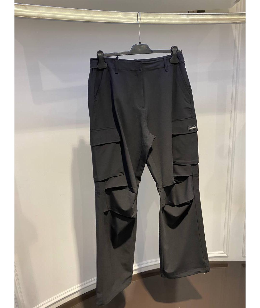 COPERNI Черные хлопковые брюки широкие, фото 2