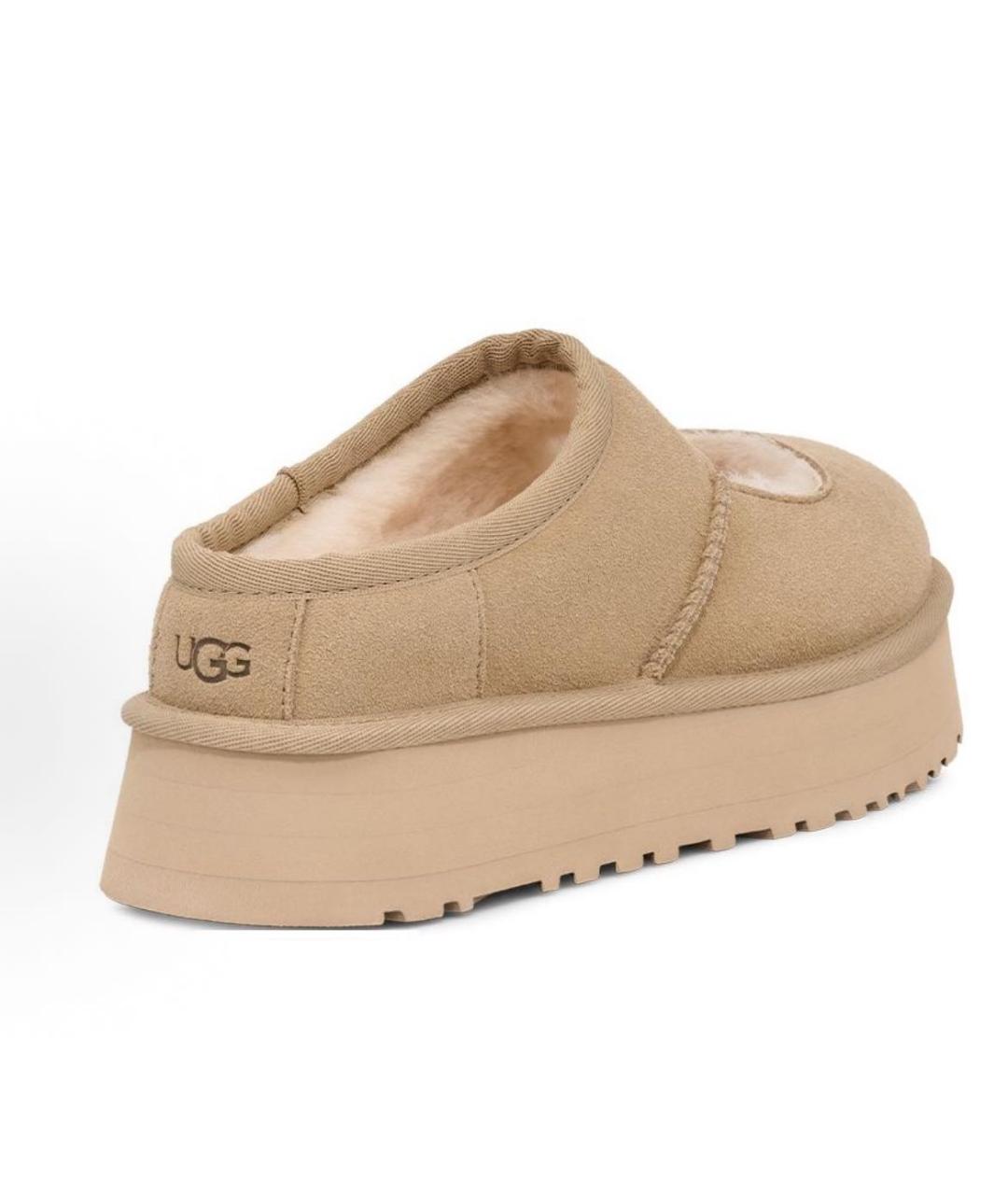 UGG AUSTRALIA Бежевые замшевые сабо, фото 4