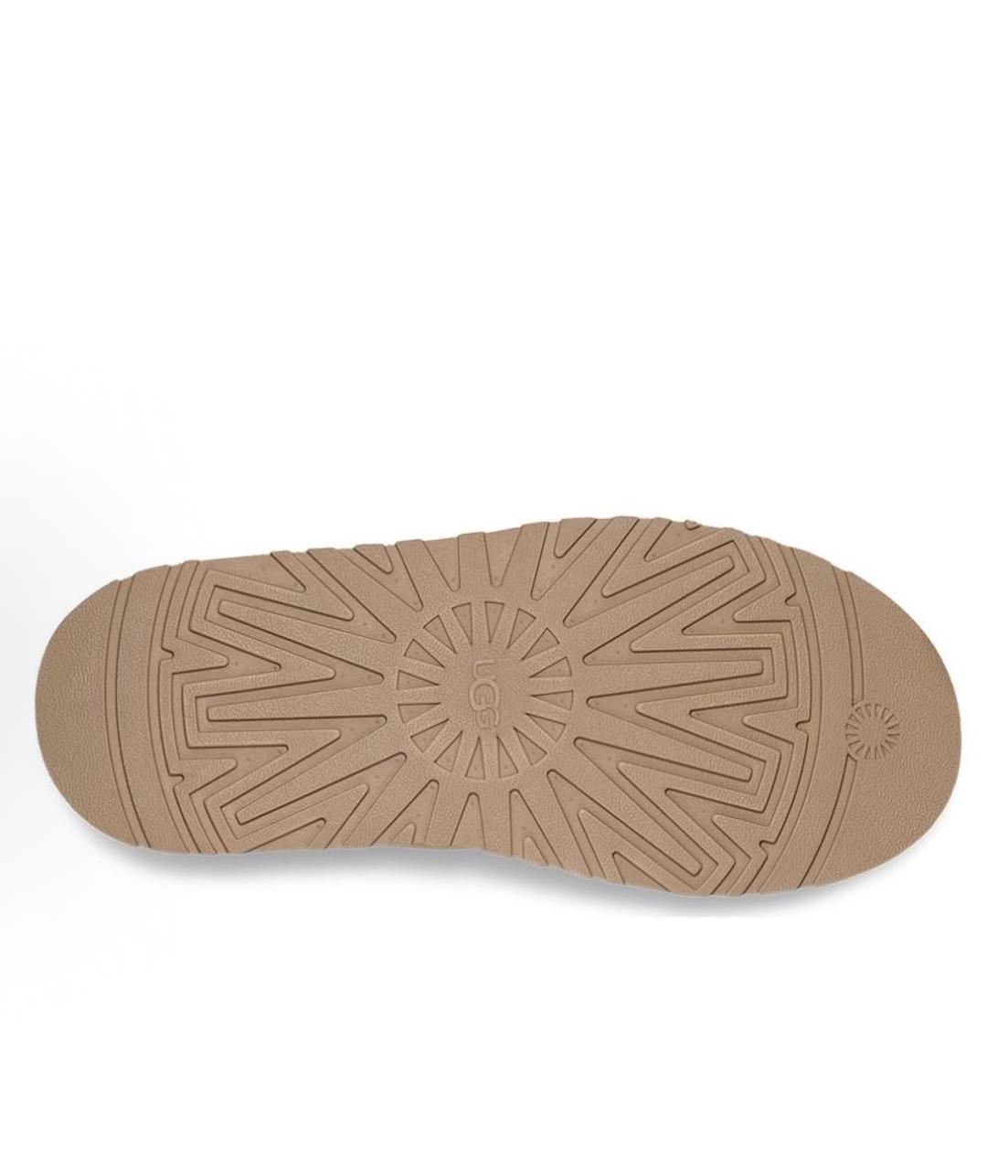 UGG AUSTRALIA Бежевые замшевые сабо, фото 5