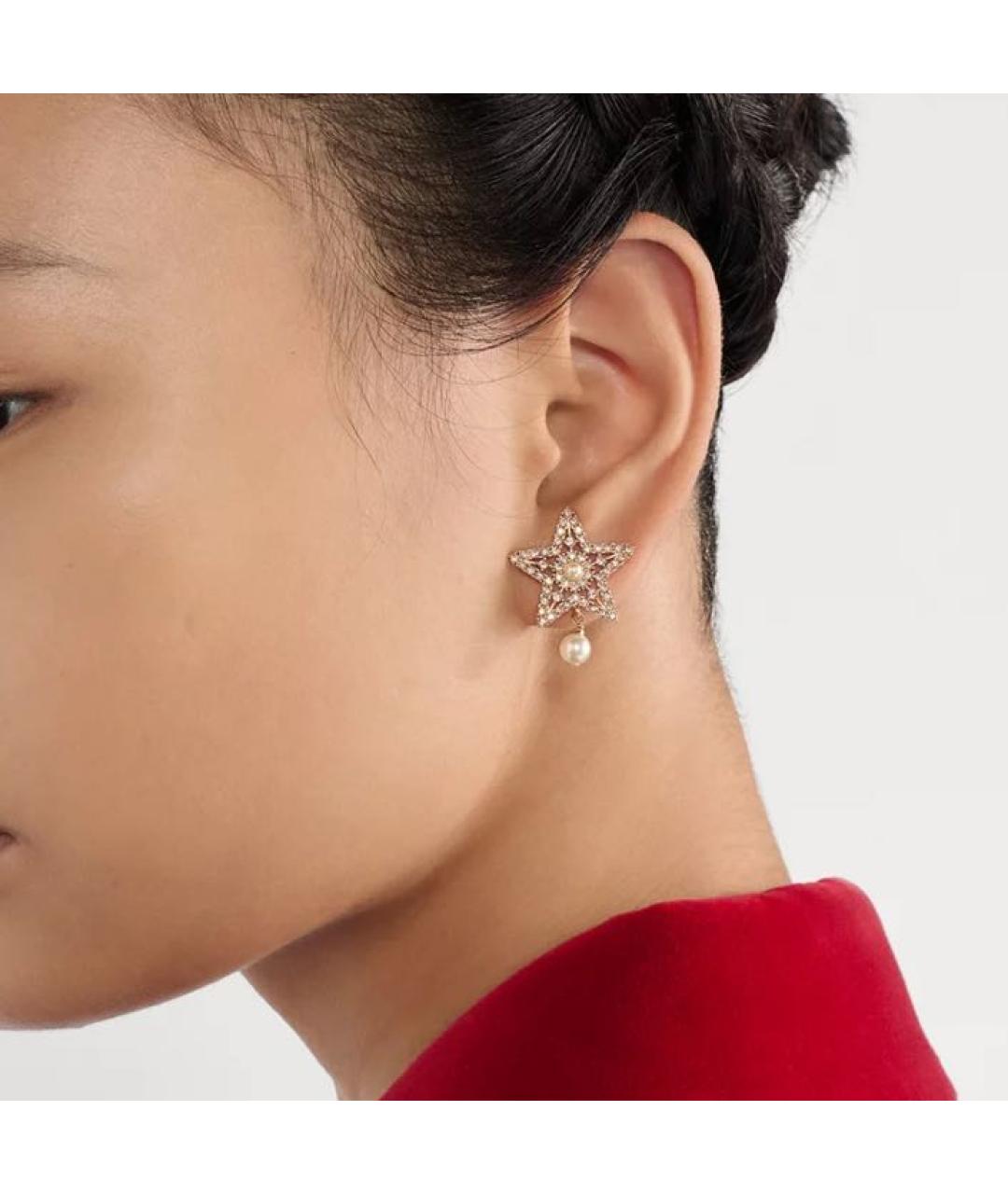 CHRISTIAN DIOR Золотые серьги, фото 1