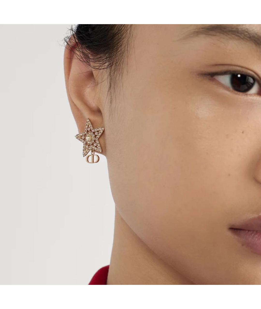 CHRISTIAN DIOR Золотые серьги, фото 2