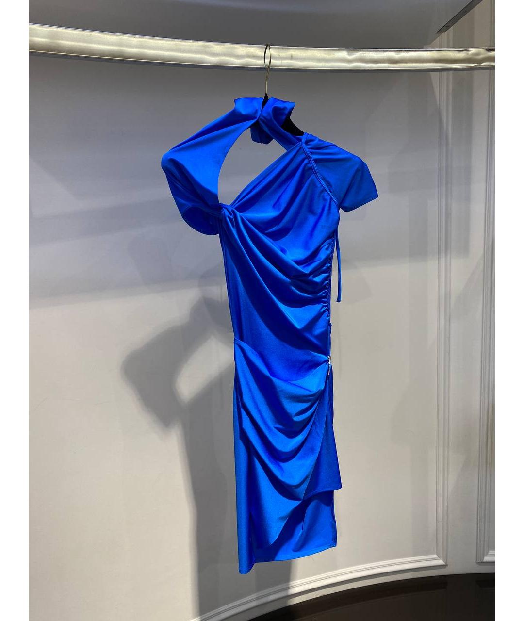 COPERNI Синее полиамидовое коктейльное платье, фото 2