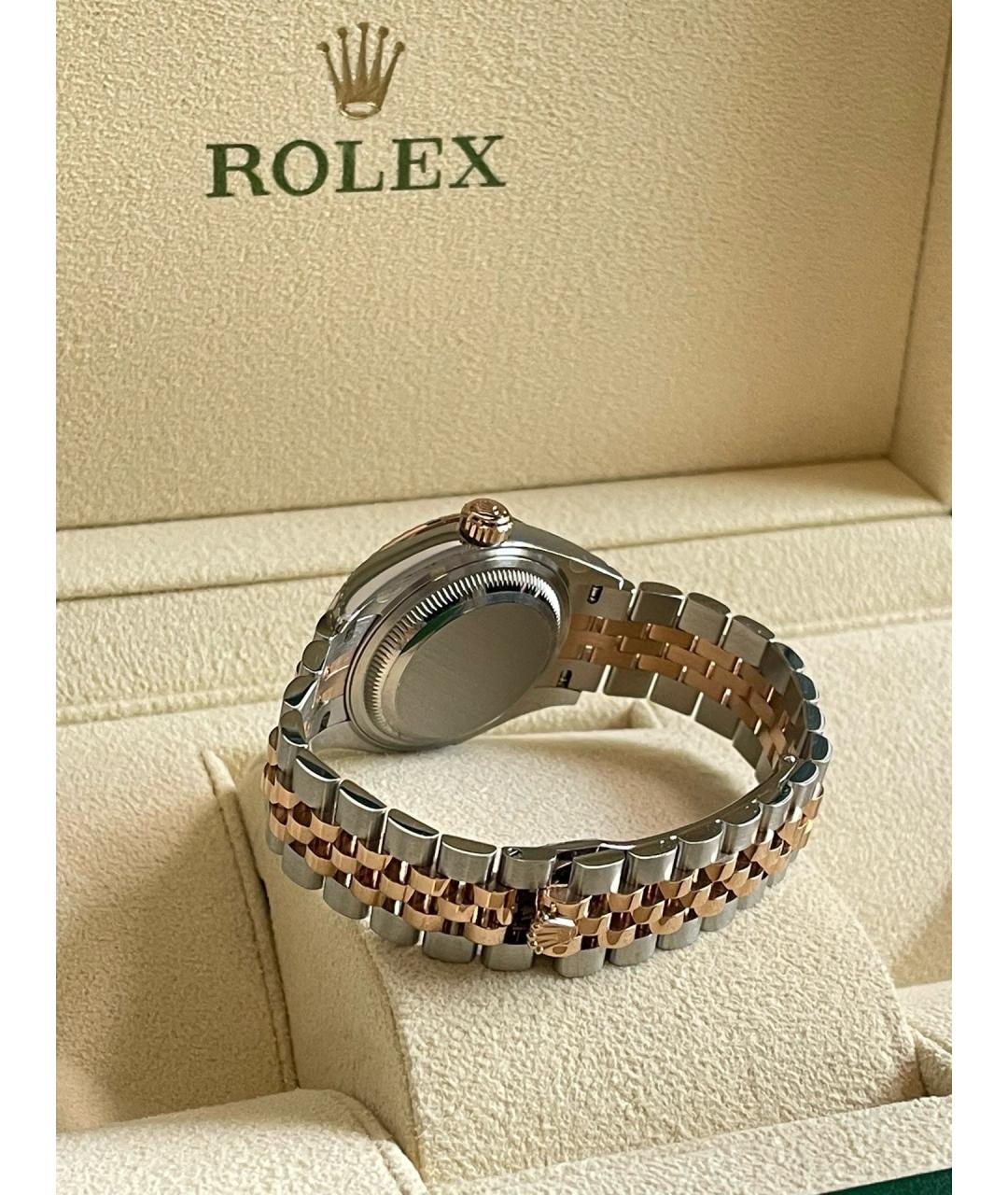 ROLEX Фиолетовые часы из розового золота, фото 7