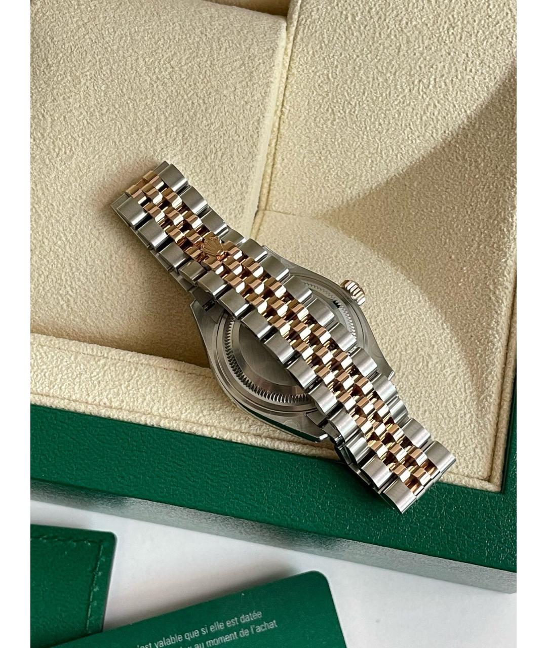 ROLEX Фиолетовые часы из розового золота, фото 8