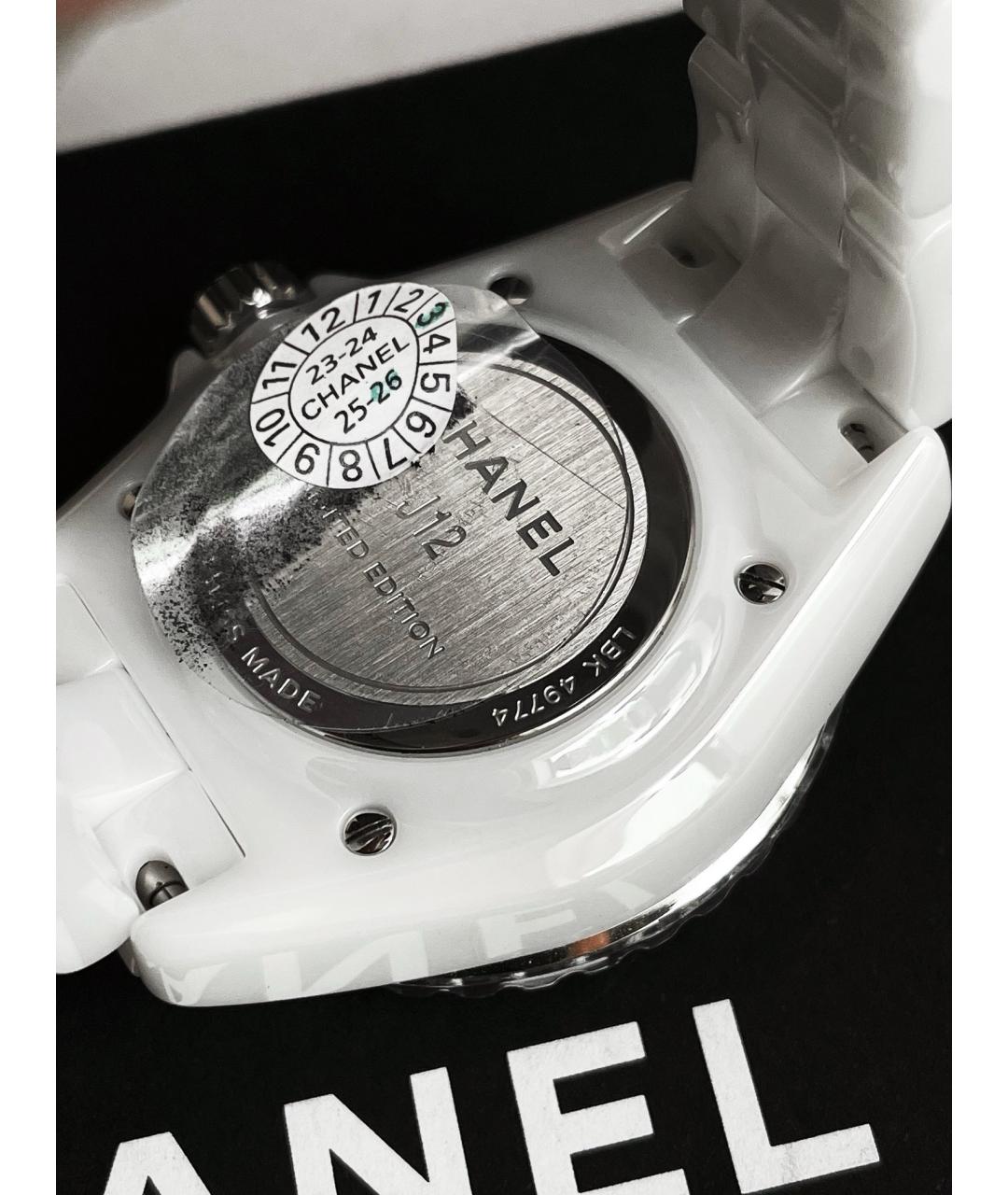 CHANEL Белые керамические часы, фото 6