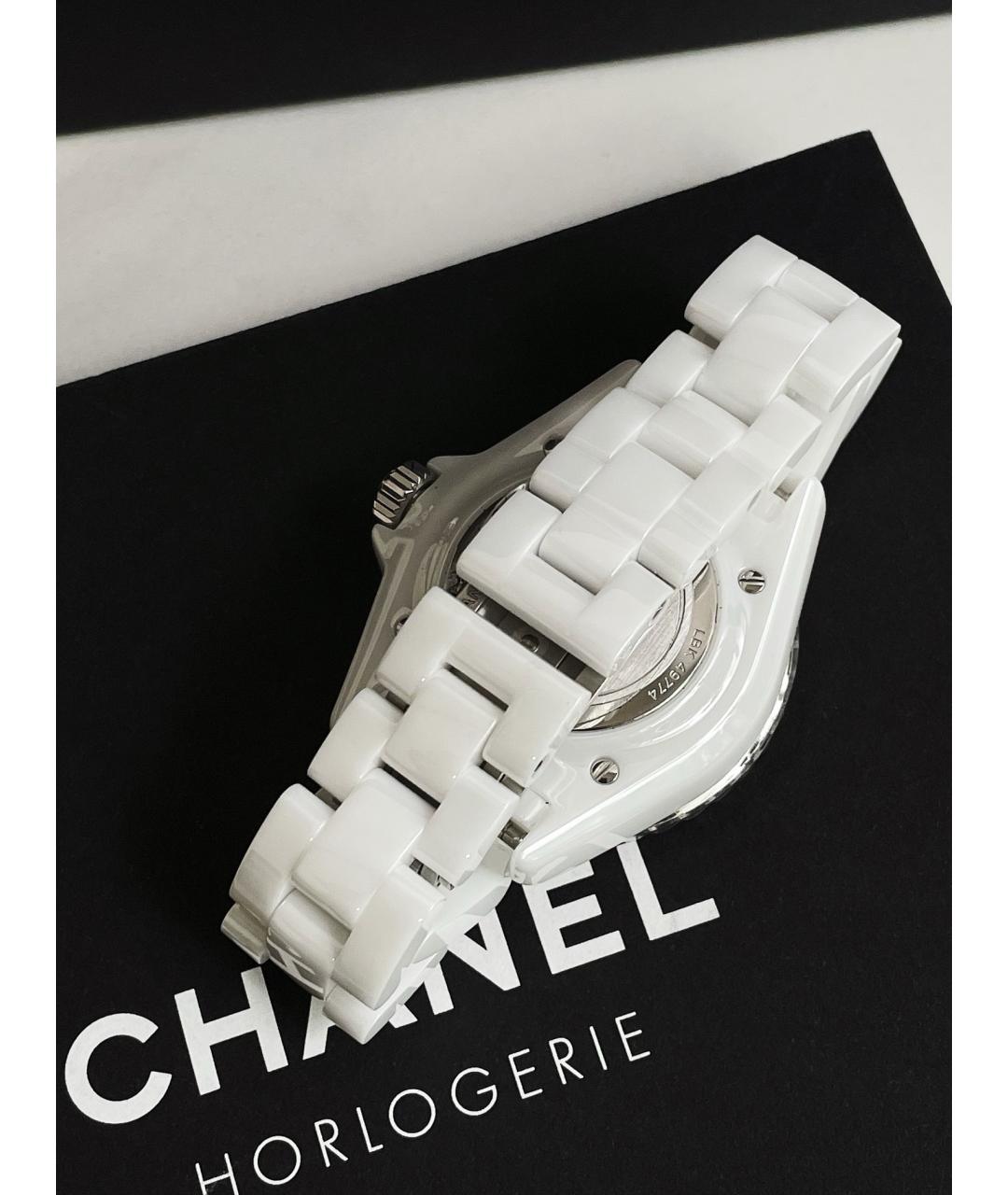 CHANEL Белые керамические часы, фото 5
