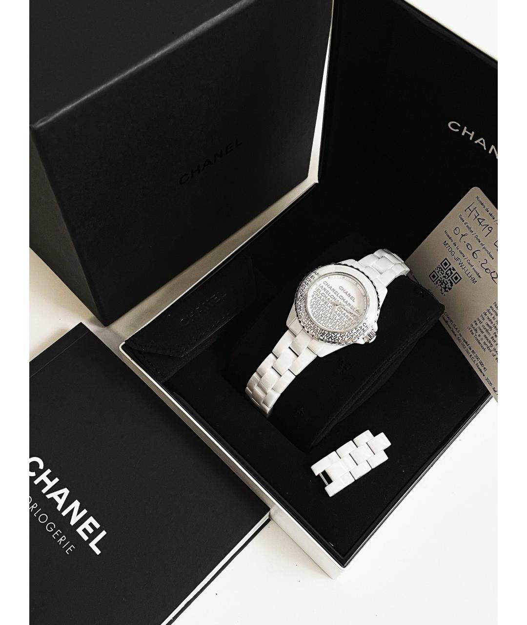 CHANEL Белые керамические часы, фото 7