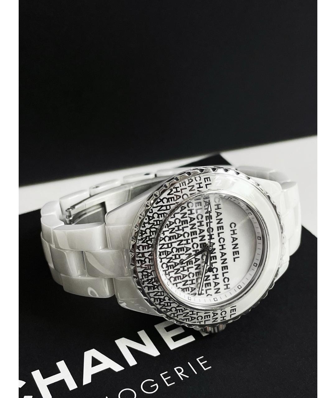 CHANEL Белые керамические часы, фото 3