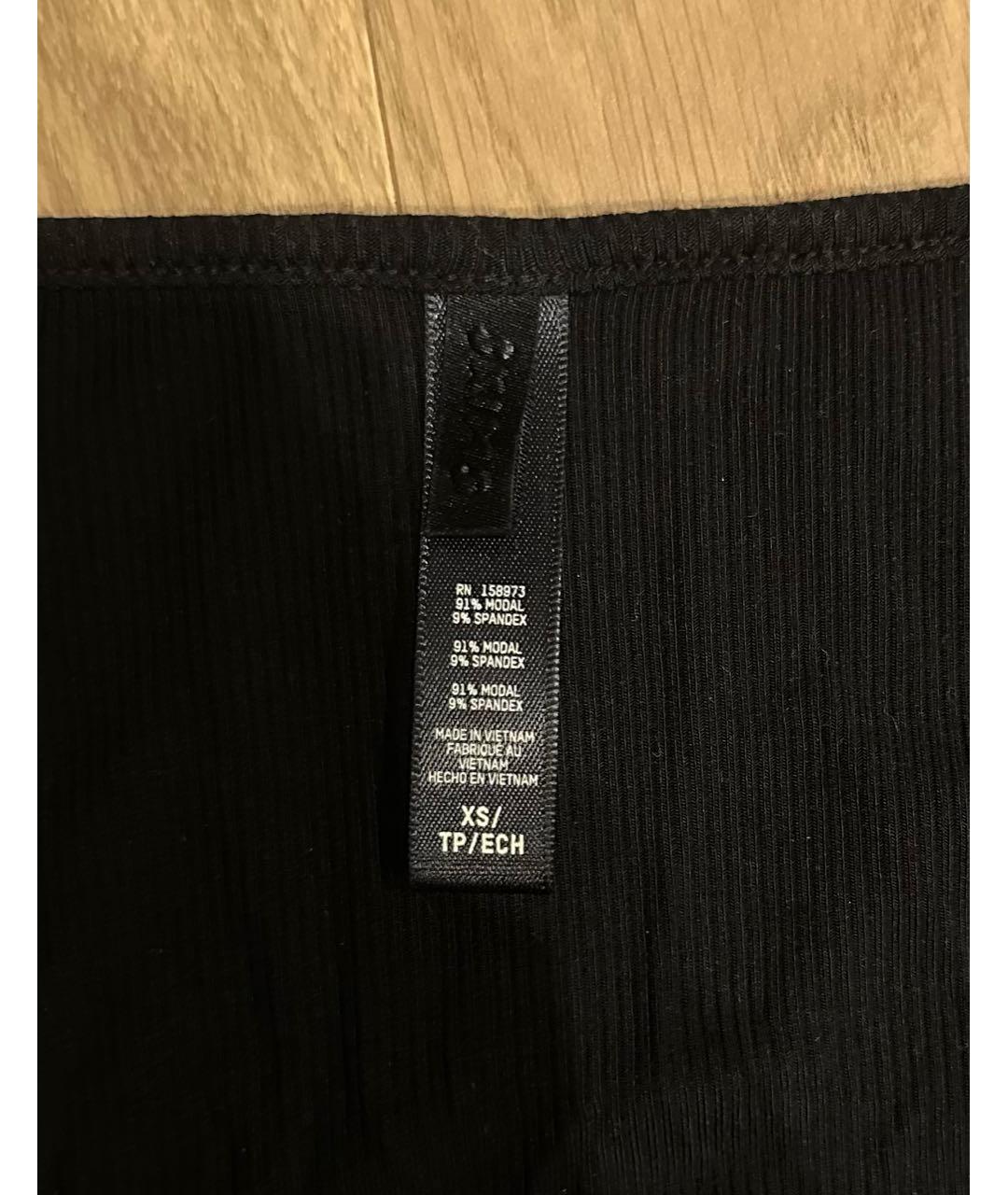 SKIMS Черное полиэстеровое повседневное платье, фото 5