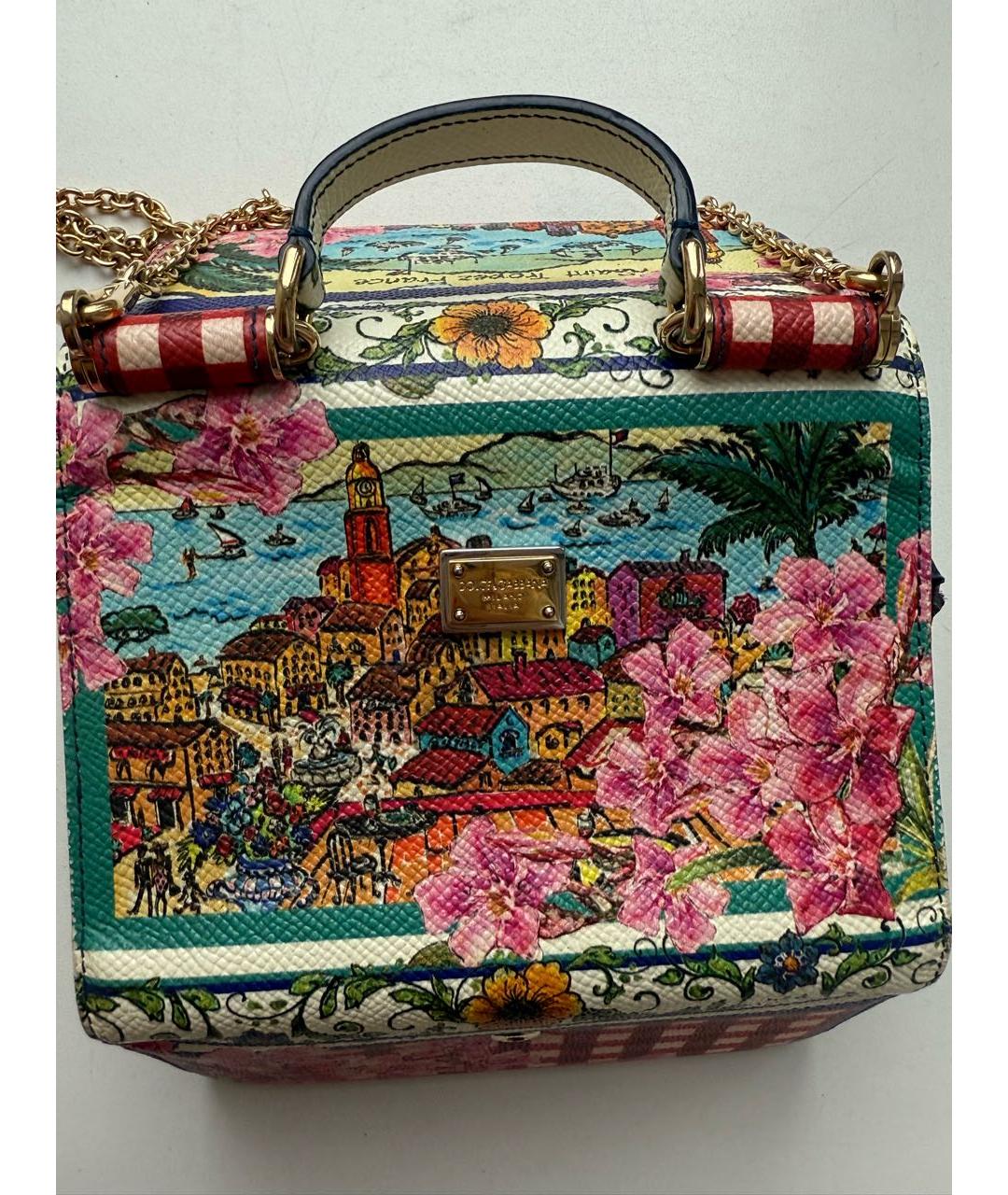 DOLCE&GABBANA Мульти кожаная сумка с короткими ручками, фото 2