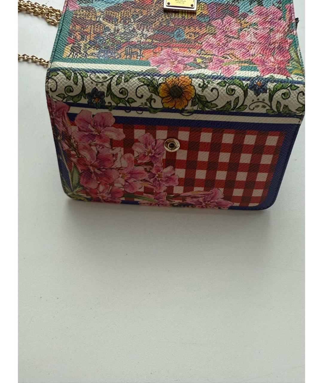 DOLCE&GABBANA Мульти кожаная сумка с короткими ручками, фото 3