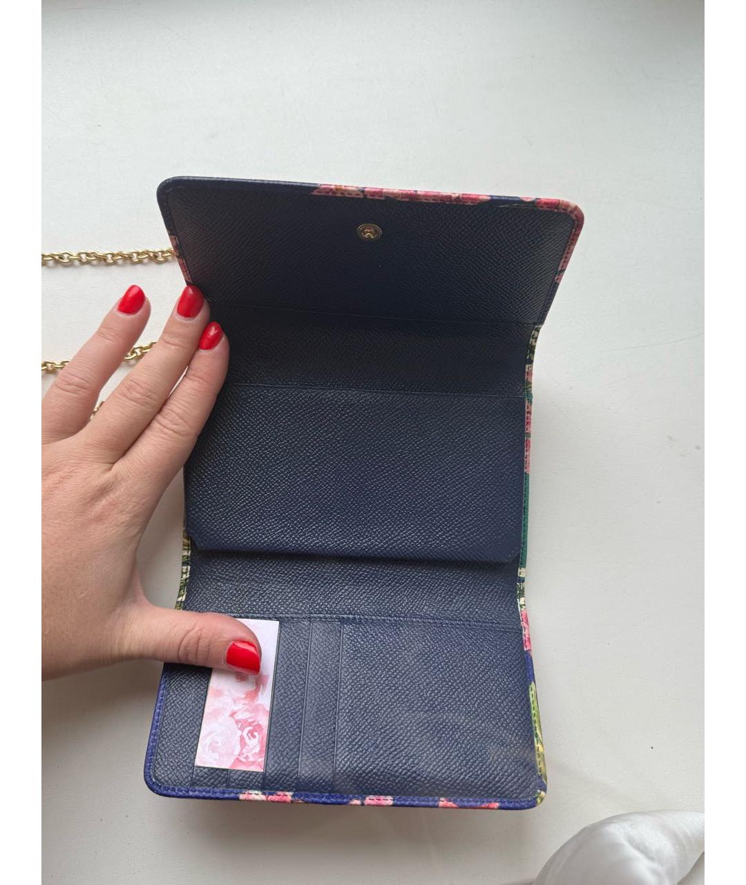 DOLCE&GABBANA Мульти кожаная сумка с короткими ручками, фото 4