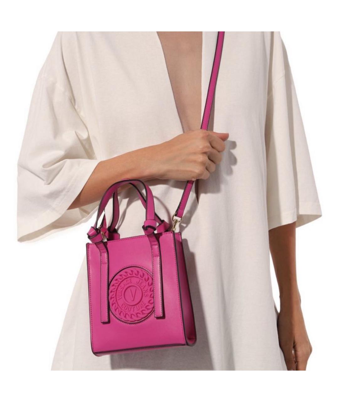 VERSACE JEANS COUTURE Розовая сумка через плечо, фото 8