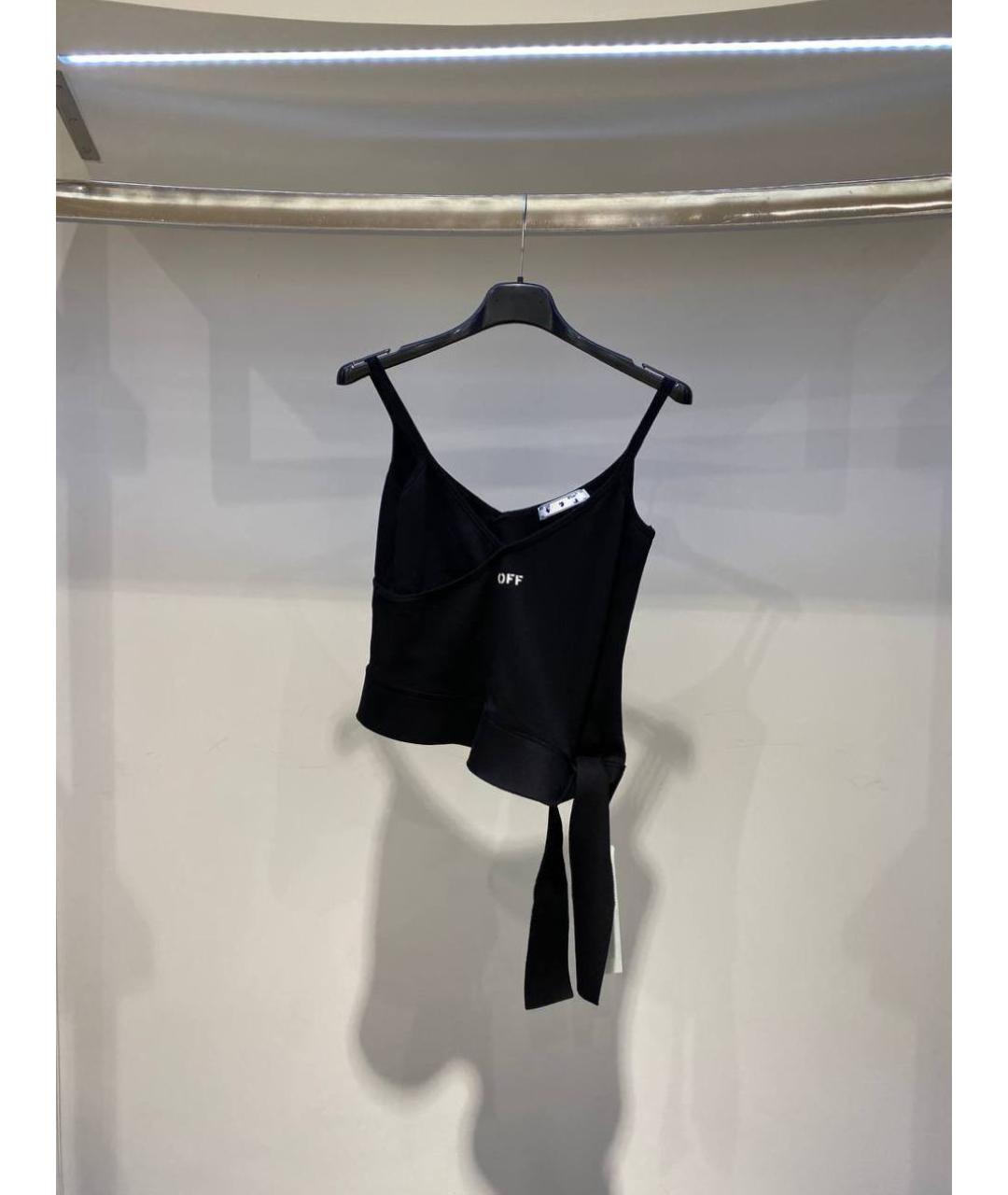 OFF-WHITE Черная хлопковая майка, фото 2