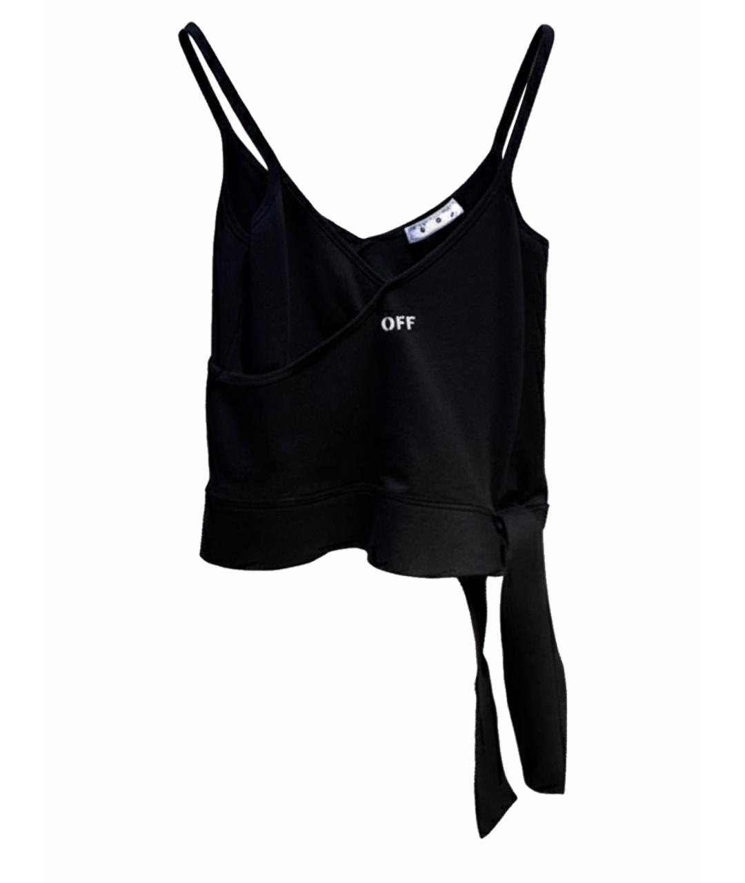 OFF-WHITE Черная хлопковая майка, фото 1