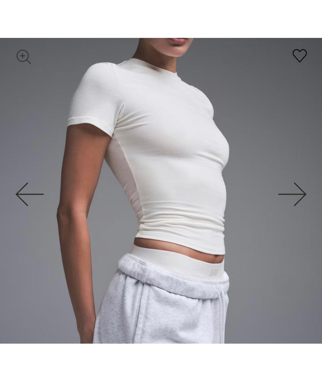 SKIMS Черная полиэстеровая майка, фото 3