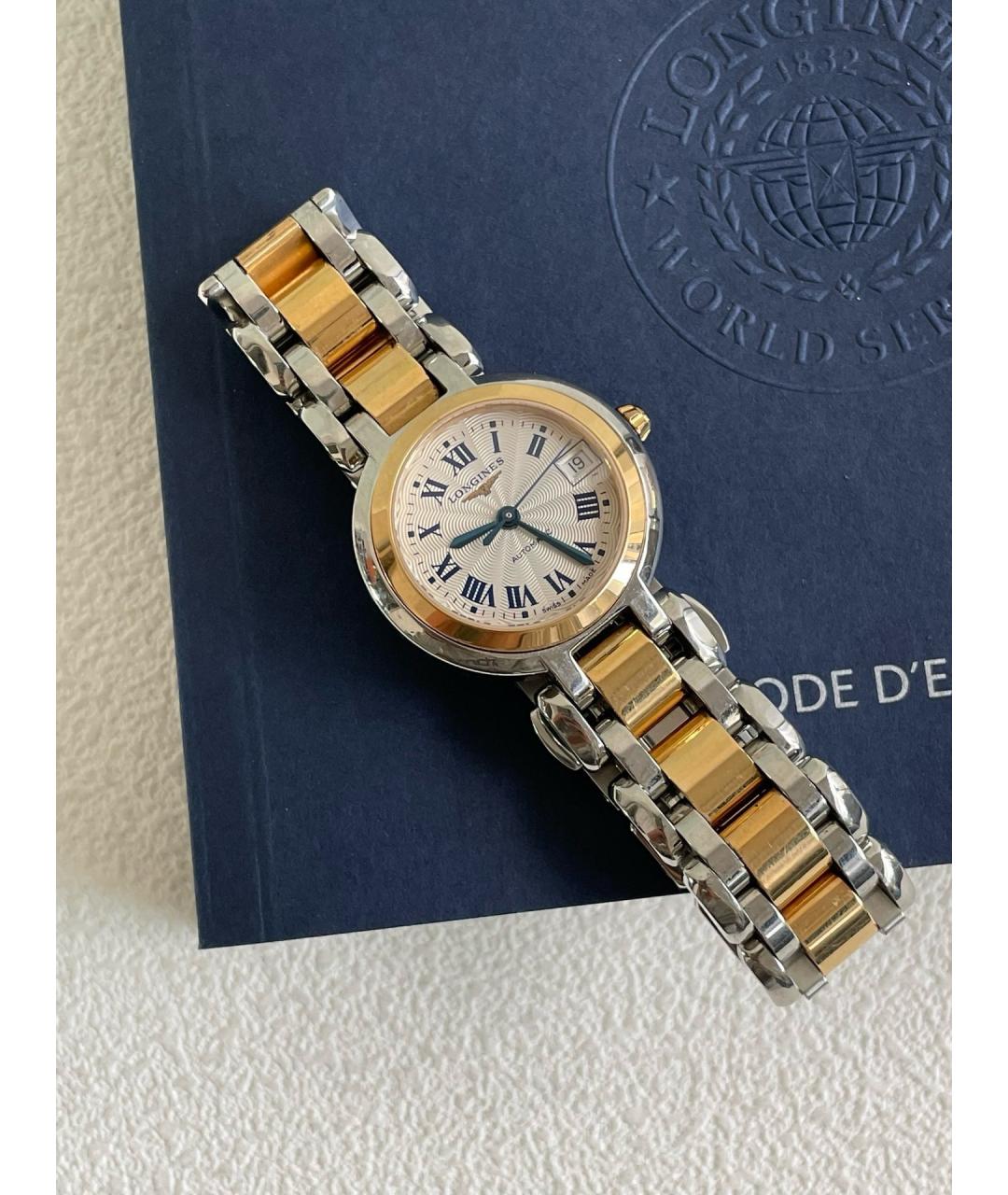 LONGINES Белые часы из розового золота, фото 7