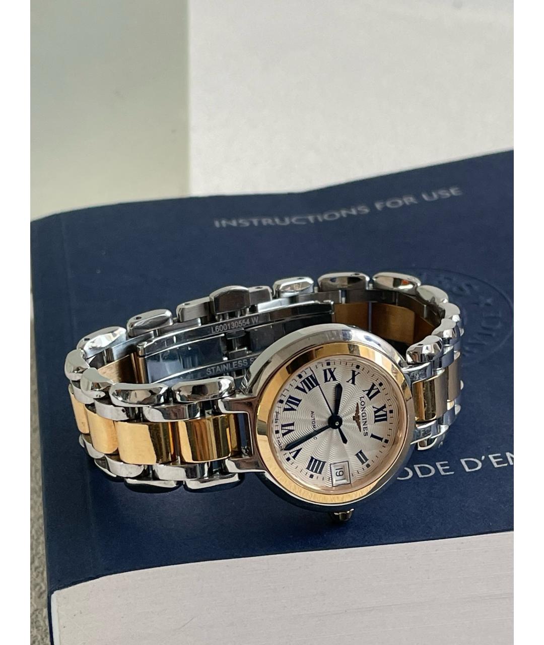 LONGINES Белые часы из розового золота, фото 4