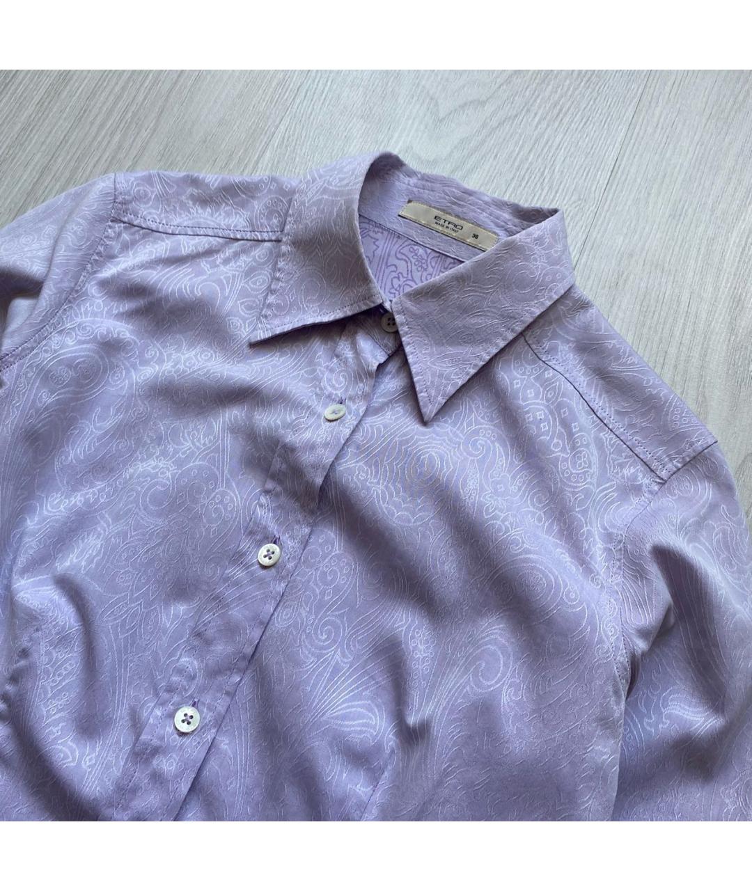 ETRO Фиолетовая хлопковая рубашка, фото 2