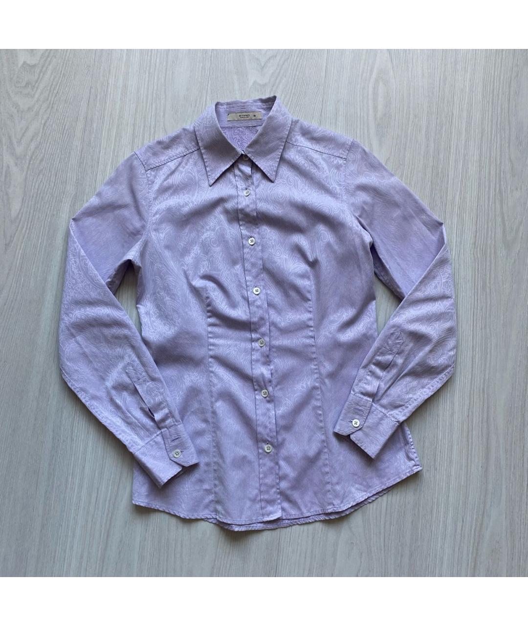 ETRO Фиолетовая хлопковая рубашка, фото 4