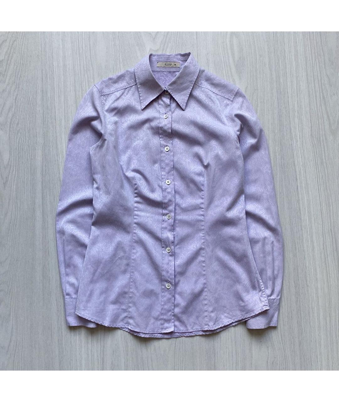 ETRO Фиолетовая хлопковая рубашка, фото 9