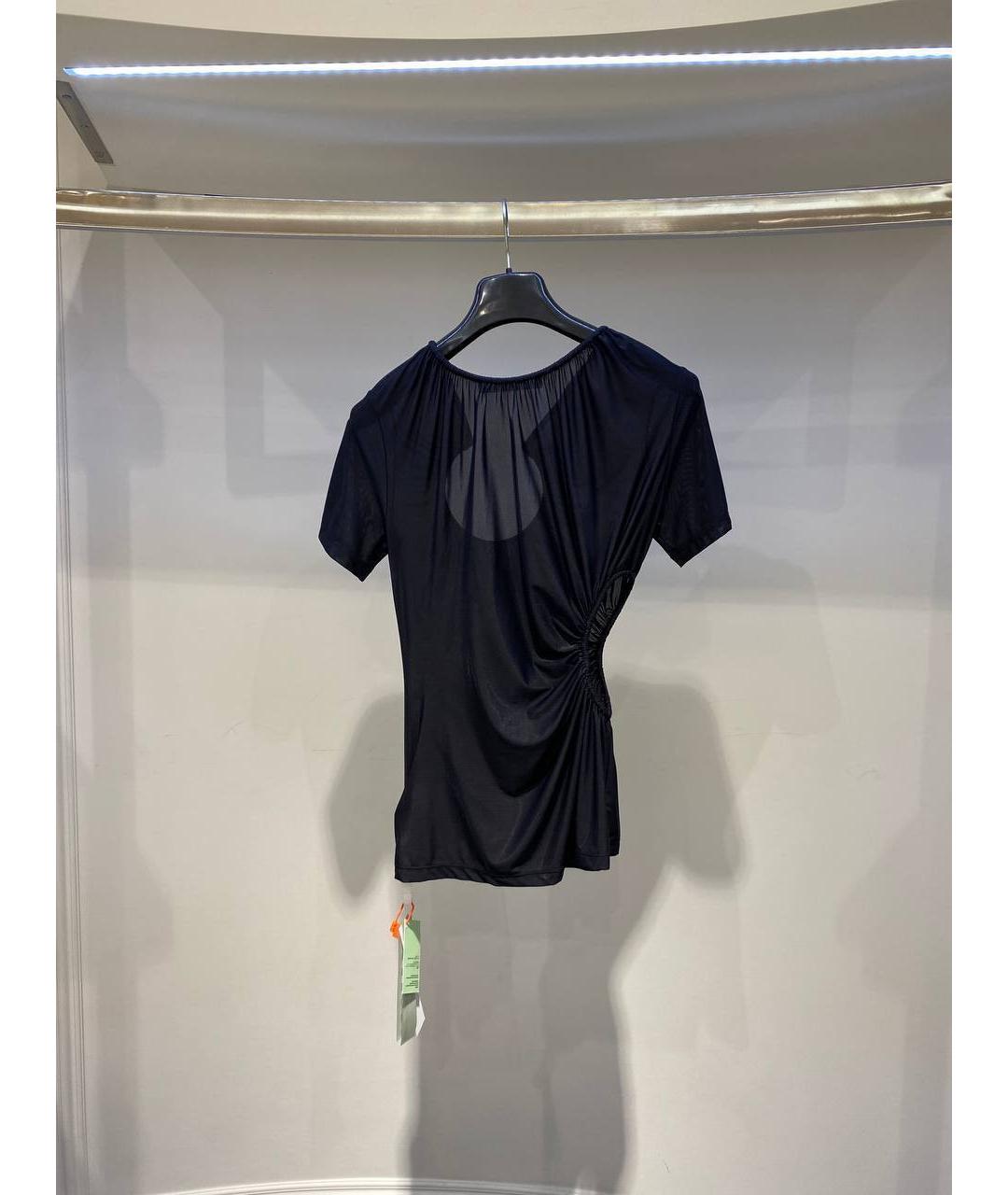 OFF-WHITE Черная полиамидовая майка, фото 3