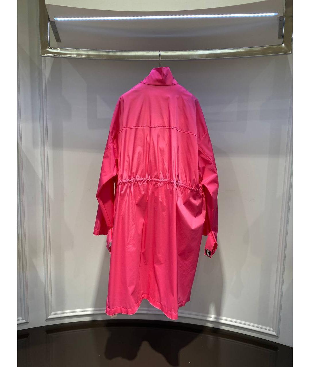 OFF-WHITE Розовый полиэстеровый тренч/плащ, фото 3