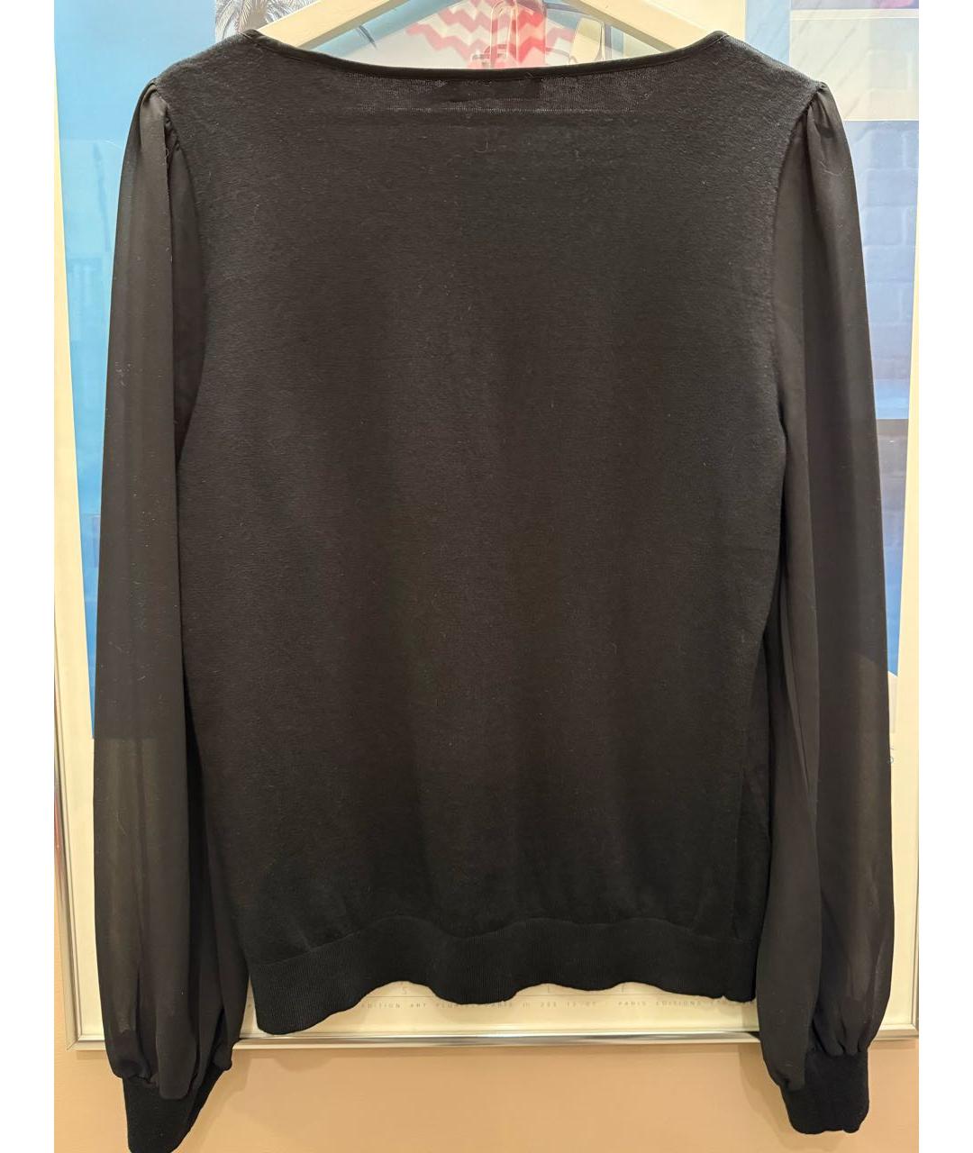 RALPH LAUREN Черный шерстяной джемпер / свитер, фото 2