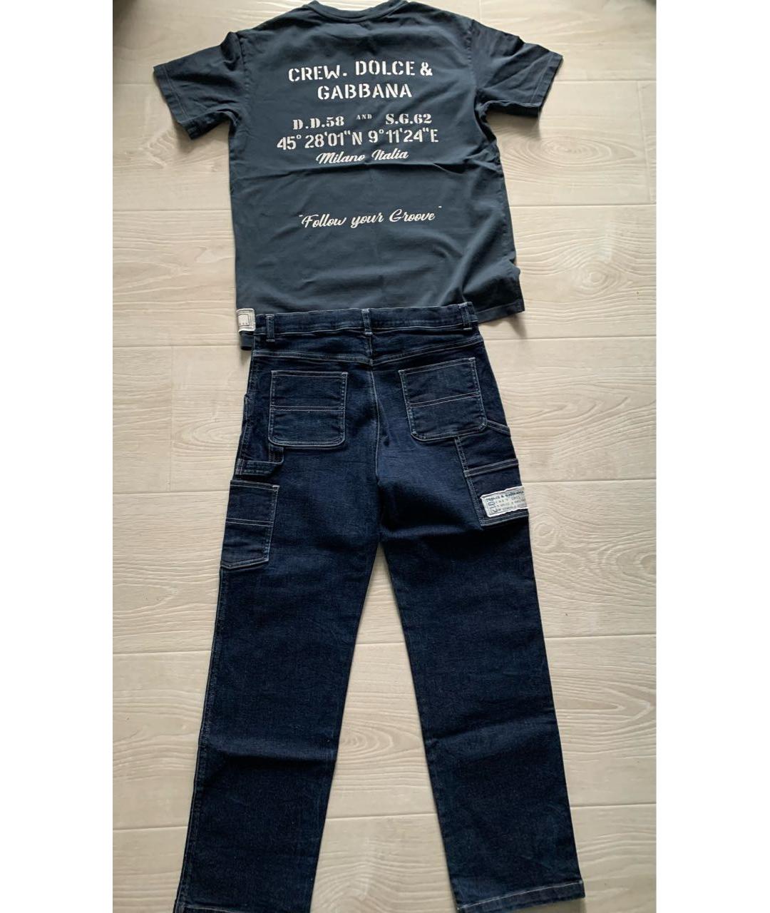 DOLCE&GABBANA Синий хлопковый комплект, фото 2
