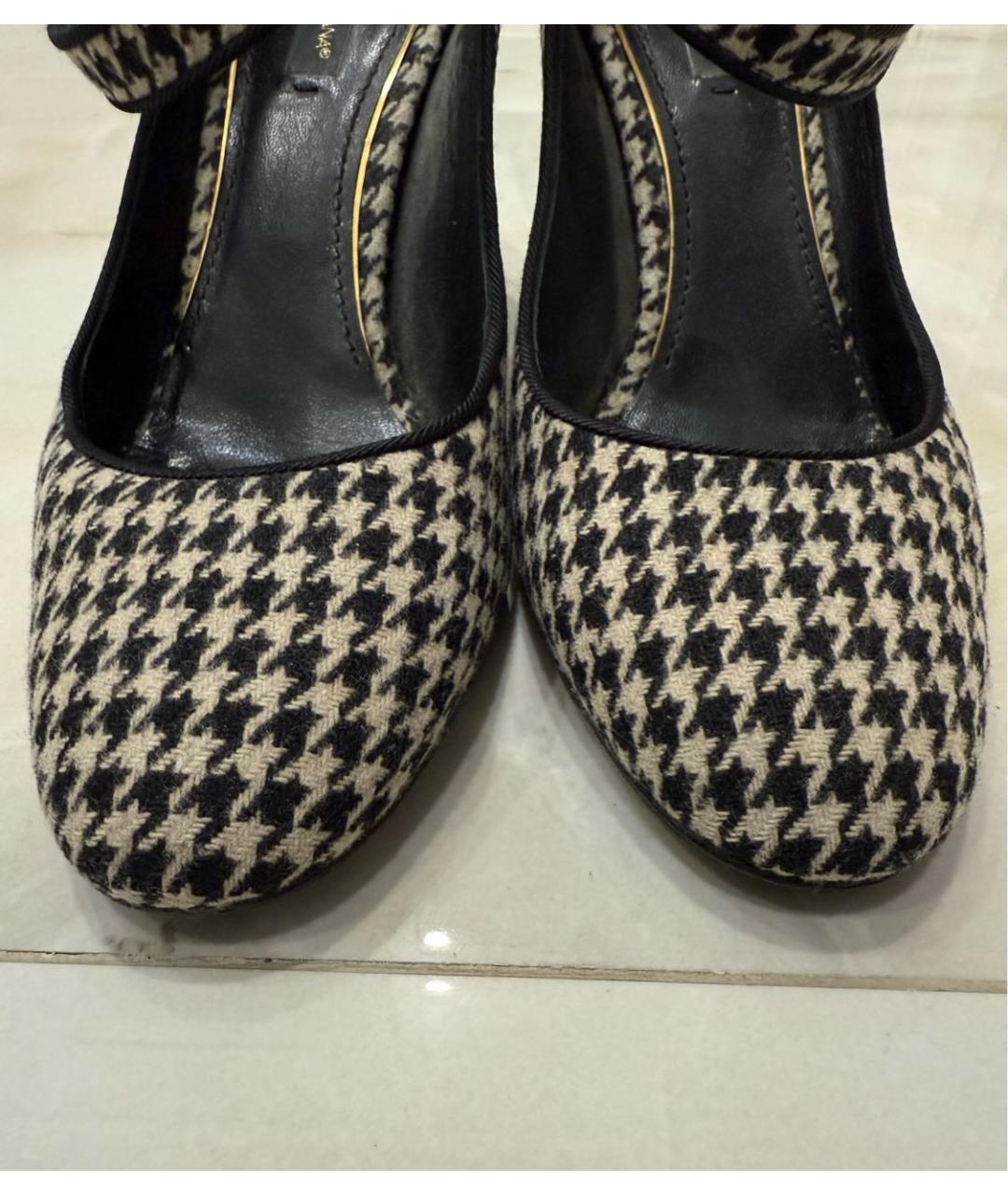 DOLCE&GABBANA Серые текстильные туфли, фото 5