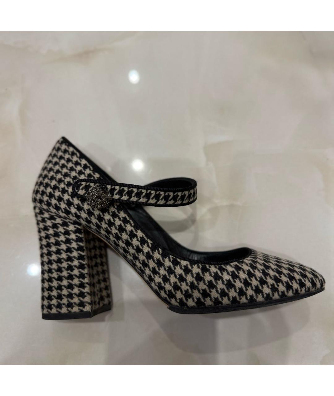 DOLCE&GABBANA Серые текстильные туфли, фото 9