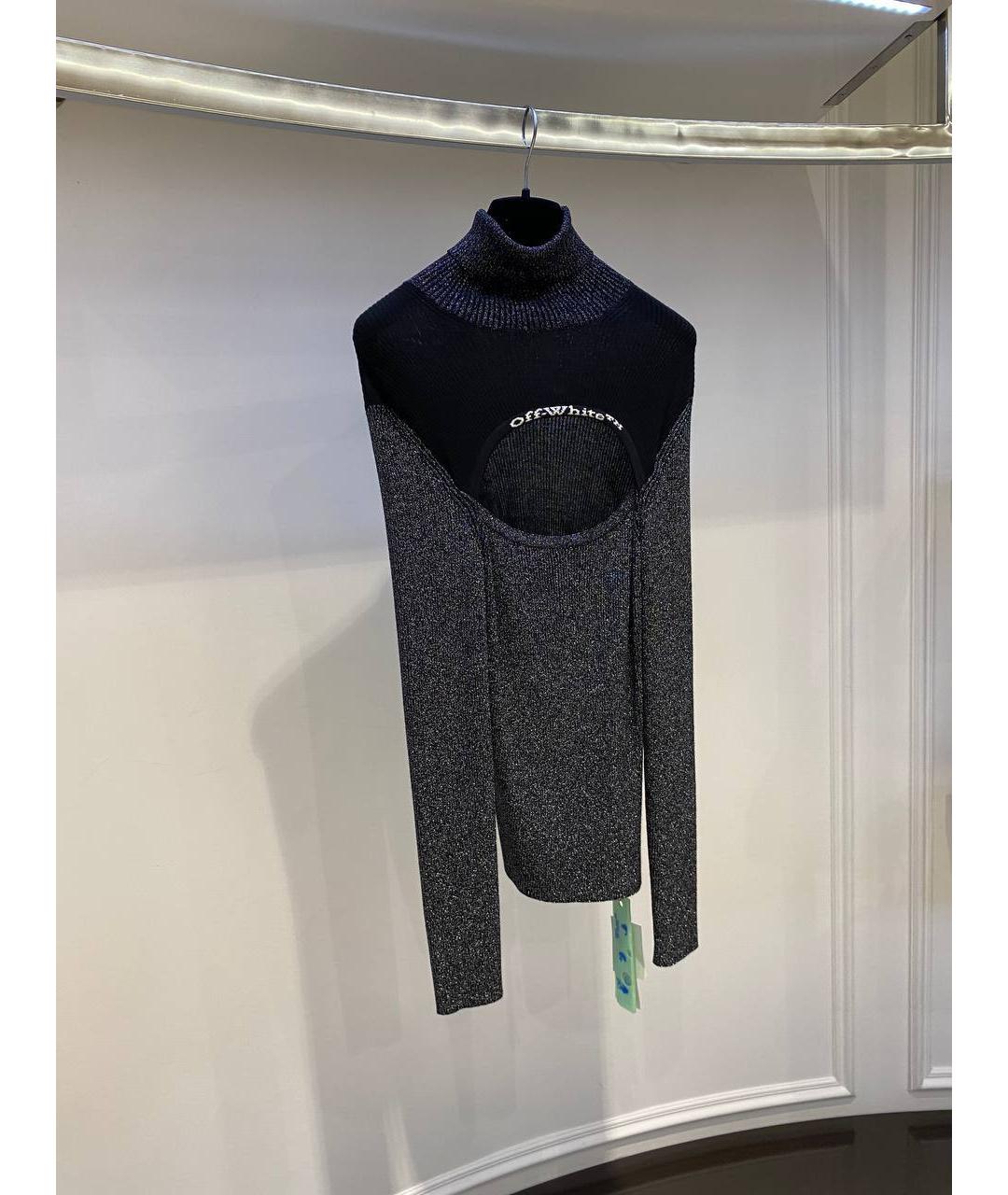 OFF-WHITE Серая вискозная водолазка, фото 2
