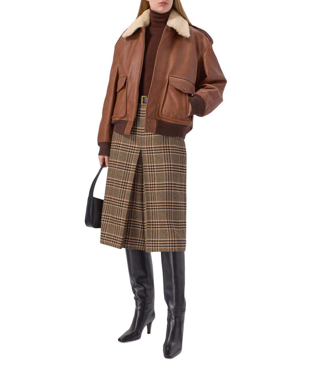 SAINT LAURENT Черные кожаные сапоги, фото 4