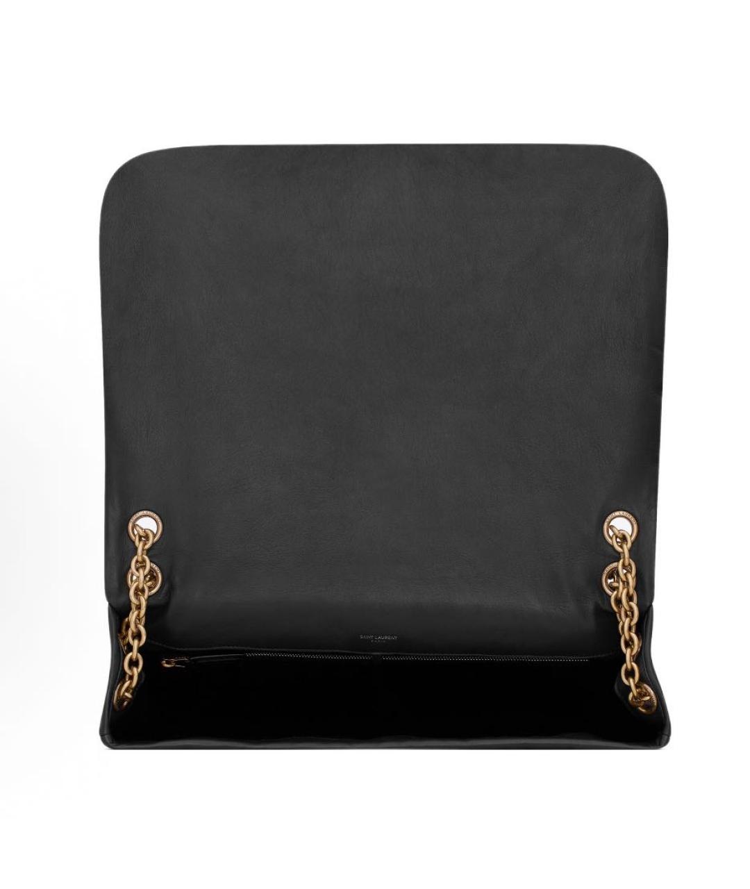 SAINT LAURENT Черная кожаная сумка через плечо, фото 5