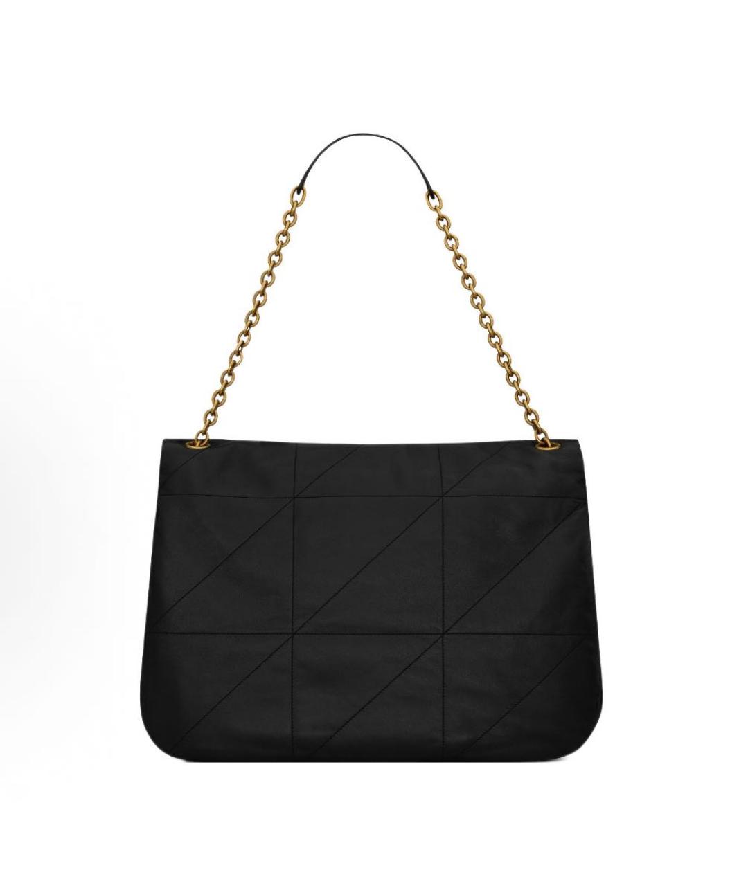 SAINT LAURENT Черная кожаная сумка через плечо, фото 3