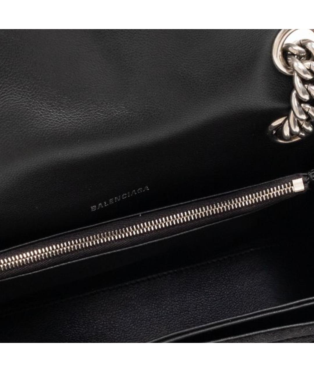 BALENCIAGA Черная бархатная сумка через плечо, фото 5