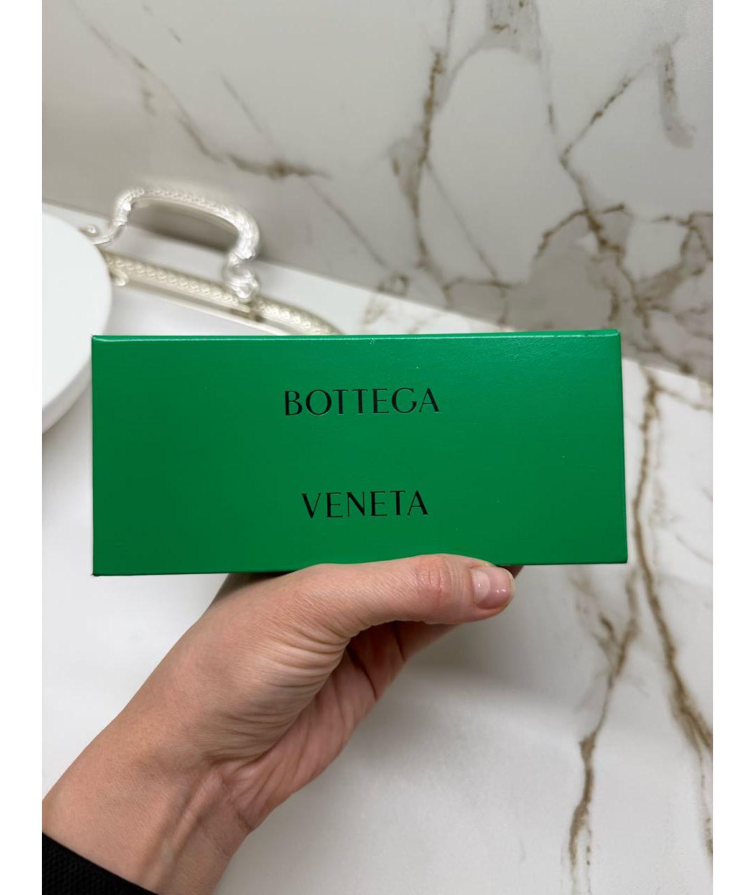 BOTTEGA VENETA Коричневые металлические солнцезащитные очки, фото 6